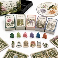 Jeu de société personnalisé Éco-responsable Jardins Historiques Européens avec papier recyclable pour la planification de la conservation et la stratégie des itinéraires culturels