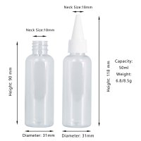 Personnalisation flexible, large sélection de styles, flacon pulvérisateur biodégradable de 50 ml en PET, brume fine pour emballage de brume faciale bio