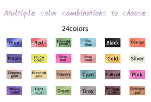 طلاء ملون ملون مقاوم للماء مزدوج الأطراف من الأكريليك الملون اللامع لرسم علامة ألوان مائية - Product Image 5