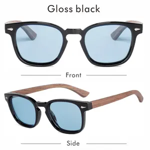 Unisex Wood Sunglasses Custom Logo Wholesale Polarized Plastic Beach Wood Sun Glasses For Men Smart Glasses