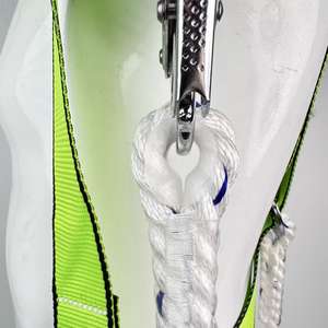 Cintura di Sicurezza Anticaduta Affidabile e Resistente in Poliestere ad Alta Resistenza per Costruzioni e Soccorso su Ponti, 4 Anelli a D, Lunghezza Regolabile - Product Image 4