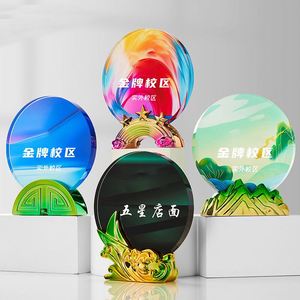 Custom Crystal Trophys Laser, <b>Lettering</b> Honor Commendation Dance Bodybuilding Crystal Trophy Award/ - Product Image 1