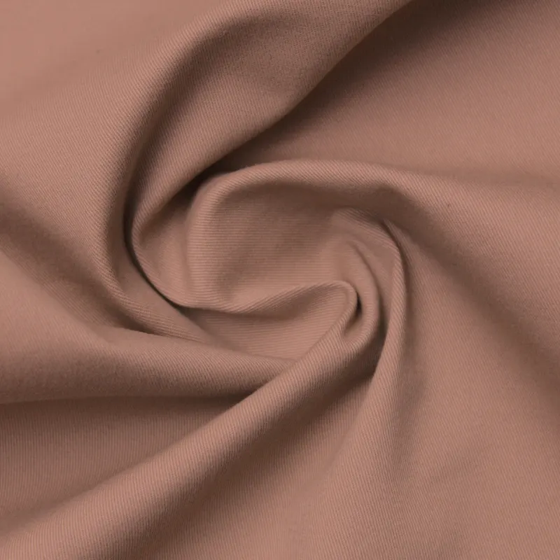 Suministro DE FÁBRICA DE China tela de sarga elástica de LICRA de algodón de alta calidad para vestido de ropa o tela de sarga sólida textil para el hogar