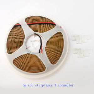 Agregue un centavo para <span class=keywords><strong>comprar</strong></span> conectores en forma de I L T para tira de <span class=keywords><strong>Led</strong></span> <span class=keywords><strong>Cob</strong></span> 12V 24V sin puntos 320LEDs CRI>90 8mm 8W 5M - Product Image 2