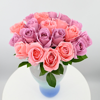 Stilvolle Handgefertigte Künstliche Rose mit Echtem Gefühl Elegantes Tischgesteck Muttertags-Geschenkbox Premium Naturgetreue Dekoration