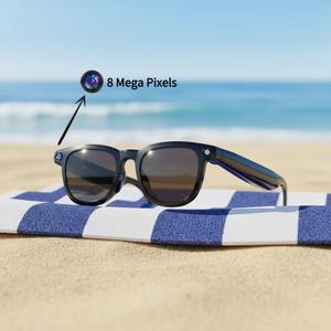 Gafas de sol inteligentes personalizadas con soporte de cámara oculta y auriculares estéreo Electrónica de consumo - Product Image 1