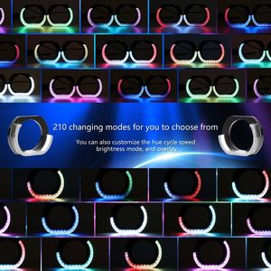 Kit <span class=keywords><strong>de</strong></span> Iluminación Ambiental Interior para Auto 7 en 1 con Efecto <span class=keywords><strong>de</strong></span> Techo Estrellado RGB, Alimentado por USB, con Control Remoto - Product Image 2