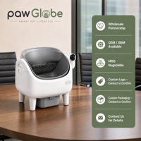 Offene Smarte Katzentoilette für Mehrkatzen-Haushalte Großhandel Einzelhandel Importeure Distributoren und Tierbedarfsartikel PawGlobe