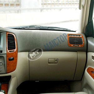 Wooden shift <b>window</b> control armrest and air vent grille <b>panel</b> kit for 1998-2007 LC100 vehicles. - Product Image 5