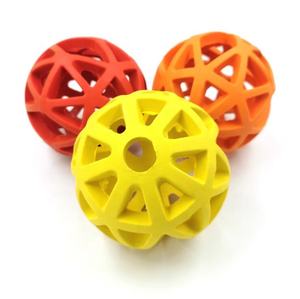 Reinigen huisdier bal kauwen hond chew speelgoed rubber behandelen bal met gat rubber hond ballen - Product Image 4
