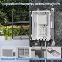 Caja de Conexiones Eléctricas Ecológica de ABS, Caja de Batería Impermeable IP65 y Caja de Distribución con Estructura de Ventilación