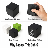 Cube anti-stress en mousse PU à récupération lente