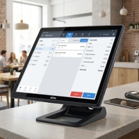 Terminal de Caja Registradora con Pantalla Táctil Capacitiva de 17 Pulgadas, Intel I5, Windows, Base Plegable, 1 Año de Garantía