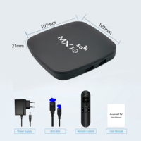 Ihomemix Nouveau boîtier décodeur TV intelligent Android 13.0 5G+ATV double système bande Wifi BT Quad Core MX10 5G