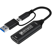 Tarjeta Capturadora de Video y Audio HDTV 4K Tipo C USB 3.0 de Fábrica, Grabadora para Transmisión en Vivo por TV, Videojuegos, Cámara de Video, Laptop