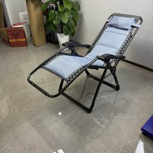 New Summer Best-seller Chaise inclinable portable et confortable en coton <span class=keywords><strong>de</strong></span> soie glacée, adaptée pour s'asseoir ou s'allonger - Product Image 2