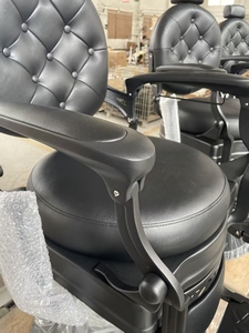 Chaise de coiffure - Chaise de barbier style huile pour hommes - Salon de beauté - Salon de coiffure - Chaise de coupe de cheveux professionnelle rétro - Chaise de rasage réglable - Product Image 3