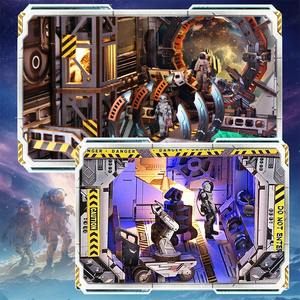 Personnalisable DIY Jouet Interstellaire 3D En Bois Écologique <span class=keywords><strong>Puzzle</strong></span> Livre Nook Kit Maison Bibliothèque Décoration Cadeau - Product Image 4