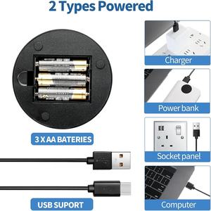 Base de Lámpara LED 3D con Diseño de Grietas, Luz Nocturna de Ilusión de 16 Colores, Alimentada por Batería USB para Decoración del Hogar - Product Image 4