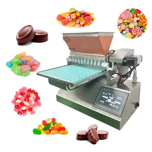 150Kg/hr Lollipop 단단한 비타민 고무 같은 예금자 자동적인 3d 토피 사탕 과정은 기계를 만듭니다