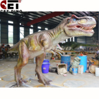 Costumes de dinosaures, grands modèles de dinosaures animatroniques réalistes, une attraction saisissante.