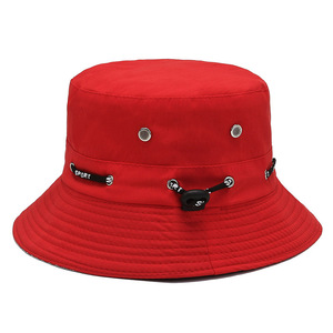 Sombrero de Pescador Unisex de Color Sólido con Anillo Metálico Decorativo, Casual, para Primavera/Verano, para Adultos de 56-58 cm, con Logotipo Personalizado - Product Image 2