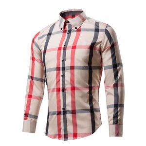 <span class=keywords><strong>Camicia</strong></span> Classica a Maniche Lunghe con Motivo Tartan Primaverile per <span class=keywords><strong>Uomo</strong></span>, Vestibilità <span class=keywords><strong>Slim</strong></span>, Formale e Casual, con Bottoni, Antipiega ed Ecosostenibile - Product Image 1