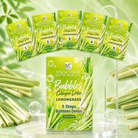 Kit Détoxifiant au Collagène Moussant Parfum Citronnelle Rafraîchissant 5-en-1 pour Système de Pédicure Spa des Pieds pour Professionnels des Fournitures Onglerie