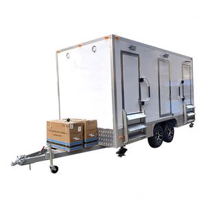 Remolque de inodoro móvil para exteriores de estilo europeo de lujo, <span class=keywords><strong>caravana</strong></span> vendida en fábrica para baño público para parques, panel sándwich hecho - Product Image 4