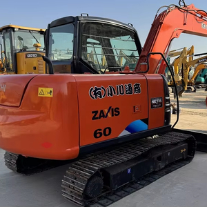 Mini-excavatrice d'occasion d'origine japonaise HITACHI Zx60, 6 tonnes, compacte, hydraulique, sur chenilles, en vente flash, meilleure qualité - Product Image 1