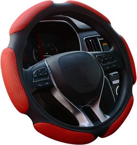 Housse de <span class=keywords><strong>volant</strong></span> de voiture, coussin de protection pour les mains, universel, adaptable, 15'' / <span class=keywords><strong>38</strong></span> <span class=keywords><strong>cm</strong></span> (rouge) - Product Image 1