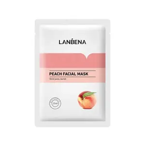 Lanbena fábrica japonesa clareamento hidratante, folha frutas beleza máscara facial cuidados com a pele