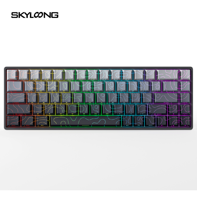 SKYLOONG GK68 HE Skyloong Customized Magnetic Switch RGB 8K USB Gaming Mechanical Keyboart RT0.02 PBT New Switch