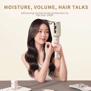 Set Profesional de Rizador de Pelo de Cerámica Eléctrico Giratorio con Pantalla LED de Temperatura, Herramienta de Peinado de Plástico de Marca Privada - Product Image 3