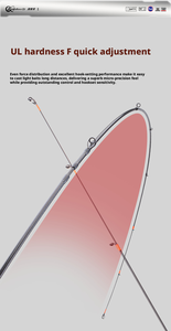 Canne à pêche ultra-légère Fishing Fan Performer 20UL pour micro-objets, modèle <span class=keywords><strong>Lu</strong></span> Ya, en alliage de titane, avec anneaux Fuji SIC, ensemble complet - Product Image 3