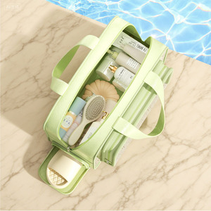 <b>Toiletry</b> Bag Large Capacity Waterproof Rectangle Travel Cosmetic <b>Storage</b> Bag With Mesh Pocket For Trip - Product Image 2