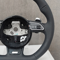Volant en cuir à fond plat B8, durable et performant, pour Audi A3 A4 A5 Q5 A6 C6 C7 2009-2016 - Vente flash