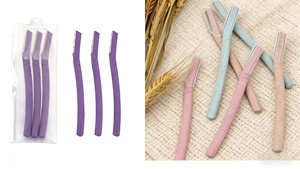 Rasoir à sourcils pour femmes en paille de blé biodégradable, outil d'épilation du visage respectueux de l'environnement - Product Image 4