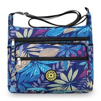 Tas Selempang Pria Fashion Kapasitas Besar Bahan PU Tahan Air Ringan, Tas Ransel Multi-saku Bisnis Kasual