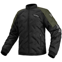 Veste d'hiver imperméable et résistante à la pluie MOTOWOLF avec protections pour les motocyclistes
