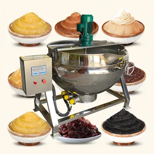 ORME Machine de cuisson sous vide électrique industrielle Bouilloire à enveloppe inclinable pour la soupe Mélangeur de marmites à sandwich avec chaleur au gaz