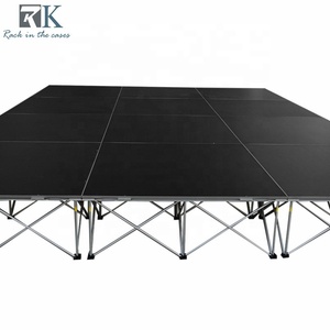 Aluminum Outdoor Portable 4x8ft 4x4ft Quick Lock Concert Mobile <b>Stage</b> <b>Platform</b> with Plywood for Events - Product Image 2