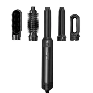 Oem Factory Custom Kleur 5 In 1 Föhn Styler 1000W Haar Curling Rechttrekken Drogen Hot Air Brush