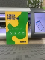 Machine de découpe de films protecteurs d'écran en TPU hydrogel HD transparent, 4 couches, film avant et arrière, autocollant 120*180mm