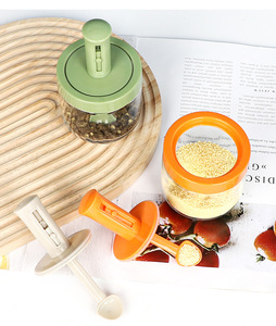 <strong>Cooking</strong> Tool Wholesale Kitchen Accessories Glass Seasoning Salt Spice Jars Bottle Storage Container Box <strong>Set</strong> with Scalable Spoon - Product Image 4