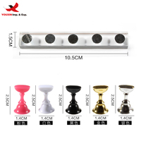 Support magnétique professionnel en acrylique solide et portable pour présentation de vernis à ongles, outil d'entraînement et support pour embouts d'ongles