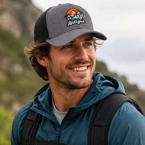 Casquette de baseball en coton gris à visière incurvée, avec logo brodé rétro personnalisé, pour le sport, l'été et les voyages en extérieur – Vente en gros, Nouveauté - Product Image 4