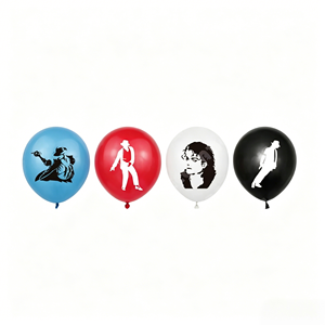 Set Decorativo per Festa di Compleanno a Tema Michael Jackson, 22 Pezzi con Striscione 'Happy Birthday' in Carta, Decorazioni per Torta e Palloncini - Product Image 5