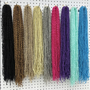 Vente flash : Tresses crépues synthétiques de haute qualité Zizi Box de 22 pouces, 50 g, pour tresses africaines, mèches crépues - Product Image 5