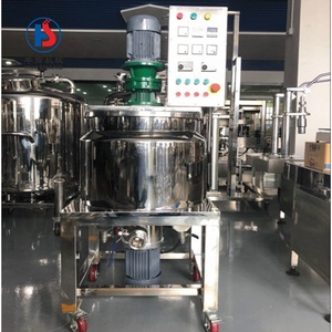 Cuve <span class=keywords><strong>de</strong></span> mélange émulsifiante homogénéisatrice certifiée CE pour la fabrication <span class=keywords><strong>de</strong></span> crèmes et gels cosmétiques - Product Image 4